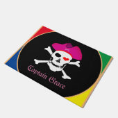 Captain Grace - Pirate House matt, Pirates Flag Fußmatte (Schrägansicht)
