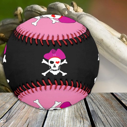 Captain Grace & Pirates Flag / Piratensport Pink Baseball
