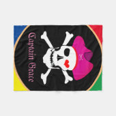 Captain "Grace" & Pirates - Schatzinsel /Girls Fleecedecke (Vorderseite (Horizontal))