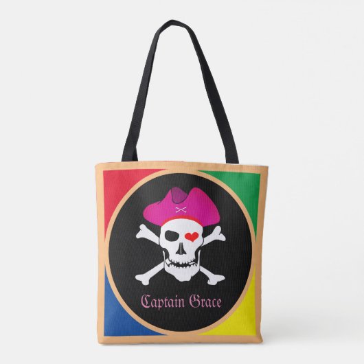 Captain "Grace" & Pirates - Schatzinsel /Girls Tasche (Rückseite)