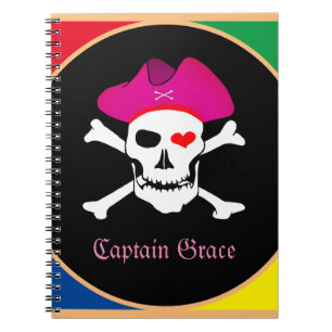 Captain "Grace" & Pirates - Schatzinsel /Mädchen Notizblock