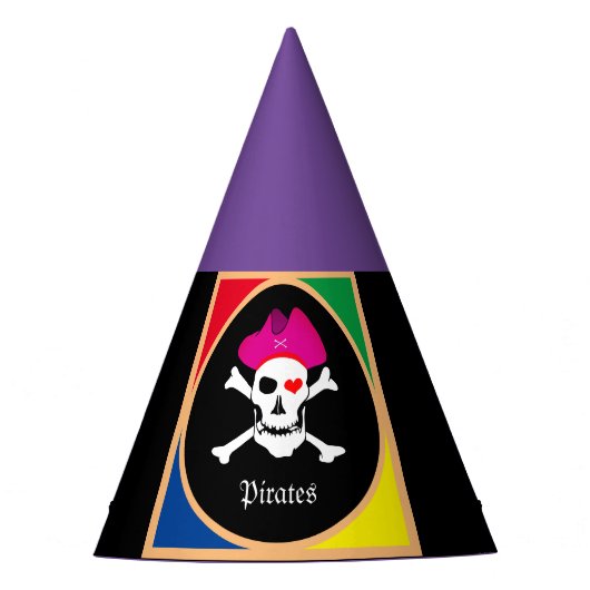 Captain "Grace" & Pirates - Schatzinsel /Mädchen Partyhütchen (Vorderseite)