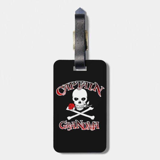 Captain Grandma Gepäckanhänger (Rückseite vertikal)