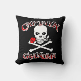 Captain Grandma Throw Pillow Kissen