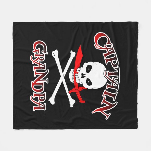 Captain Grandpa Fleecedecke (Vorderseite (Horizontal))