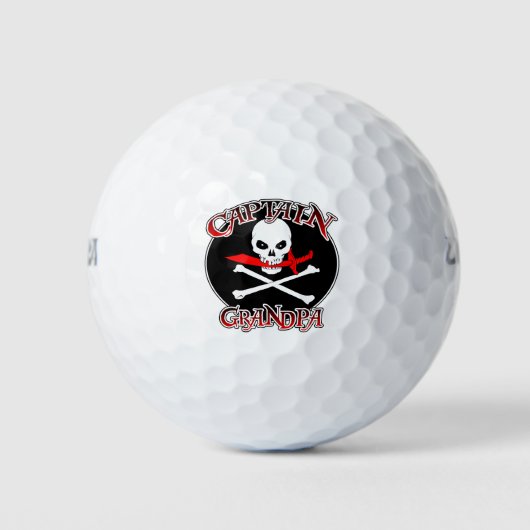 Captain Grandpa Golf Balls Golfball (Vorderseite)