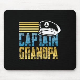 Captain Grandpa - Kapitän Hat segeln - Boot Lover Mousepad