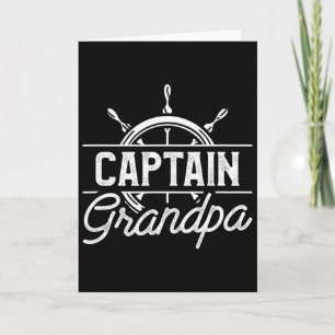 Captain Grandpa Lustige Bootsfahrt Segelzitat Für  Karte