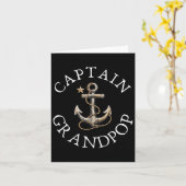 Captain Grandpop Boat Segelboot Vintag Anch Karte (Gelbe Blume)