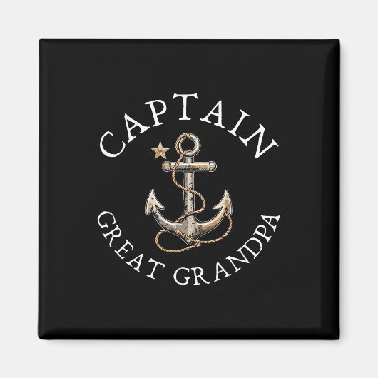 Captain Great Opa Boat Segelboot Vintag Magnet (Vorne)