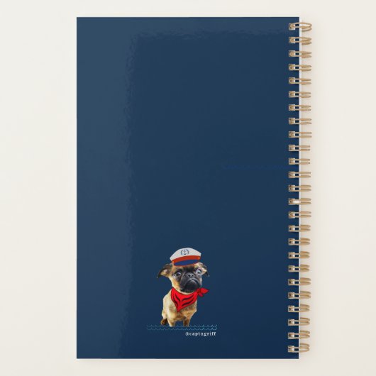 Captain Griff Blue Planner Planer (Rückseite)