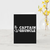 Captain Gruncle Segelboot Vintages Boot Ancho Karte (Gelbe Blume)