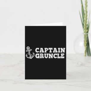 Captain Gruncle Segelboot Vintages Boot Ancho Karte
