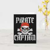Captain Halloween Skull & Crossbones Pi Karte (Gelbe Blume)