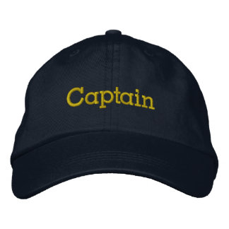 Captain Hat Bestickte Kappe