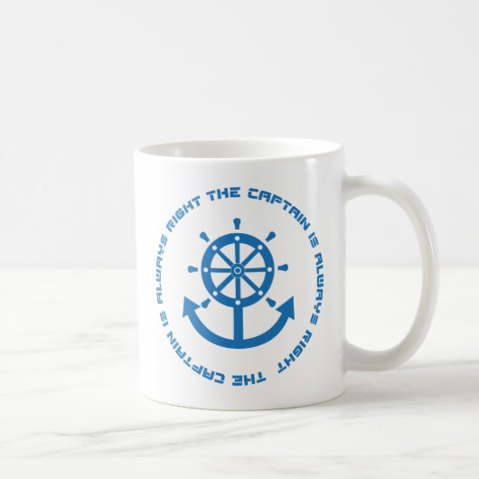 Captain hat immer recht kaffeetasse (Rechts)