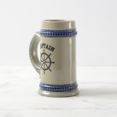 Captain Helm Nautical Blue Stein Tasse (Vorderseite Links)