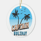 Captain Holiday Keramik Ornament (Links)