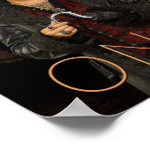 Captain Hook Comic Sunset Poster (Ecke)