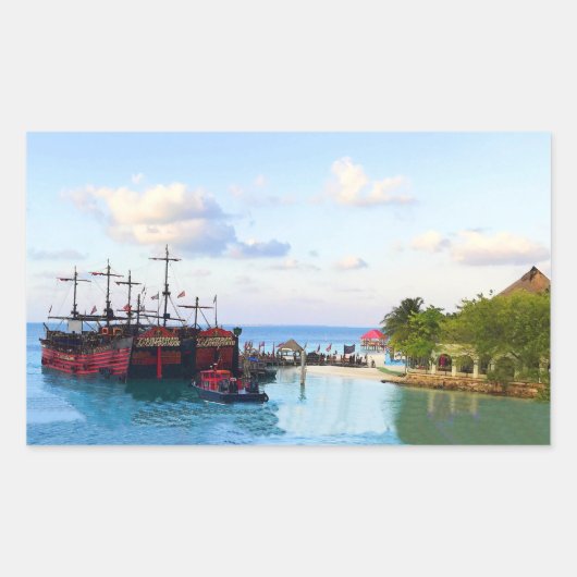 Captain Hook Pirate Ship, Cancun Stickers (Vorderseite)