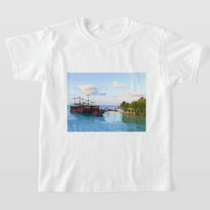 Captain Hook Pirate Ship, Cancun T - Shirt