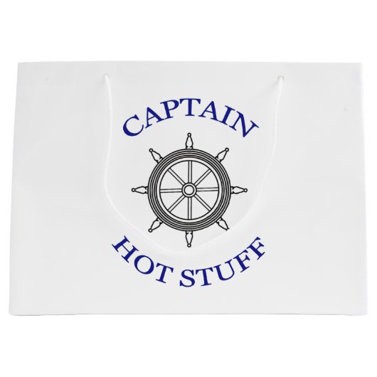 "Captain Hot Stuff" Große Geschenktüte (Vorderseite)