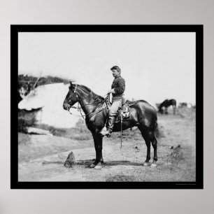 Captain Howard auf Horseback in Falmouth 1863 Poster