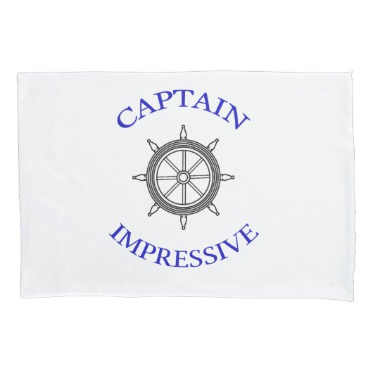 "Captain Impressive" Kissenbezug (Vorderseite)
