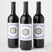Captain Impressive Wine Label Weinetikett (Flaschen)