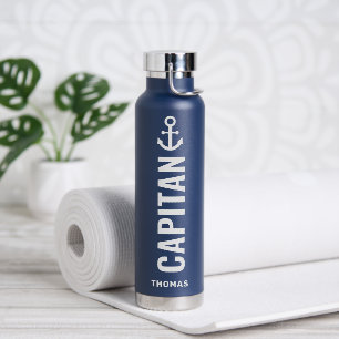 Captain Individuelle Name Sailor Trinkflasche