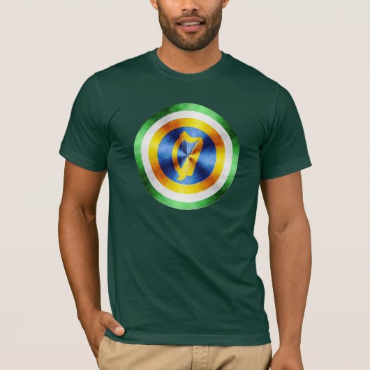 Captain Ireland Heldenschild T-Shirt (Vorderseite)