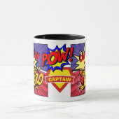 CAPTAIN ist mein Personalisiertes COMIC HERO Tasse (Zentrum)