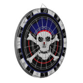 Captain Jack Dartboard & Pirates Flag, Skull /game Dartscheibe (Vorderseite Links)