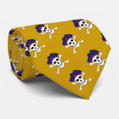 Captain Jack, Pirate Mode, Gold Pirates Flagge Krawatte (Gerollt)