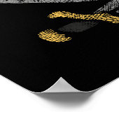 Captain Jack Rackhams Piratenflagge Pirate Flag Poster (Ecke)