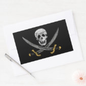 Captain Jack Rackhams Piratenflagge Pirate Flag Rechteckiger Aufkleber (Umschlag)