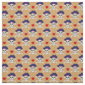 Captain Jack, Skull & Red Heart /Pirates Fabric Stoff (Muster)