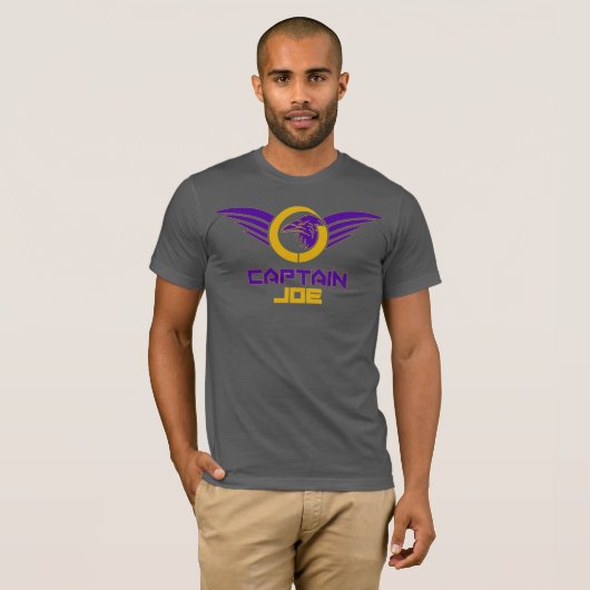 Captain Joe Jersey Tshirt - Schwarz (Vorne ganz)