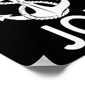 Captain Joe Ship Yacht Bootanchor Poster (Ecke)