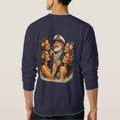 Captain John and Friends Navy Sweatshirt (Rückseite)
