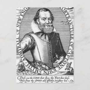 Captain John Smith 1. Gouverneur von Virginia Postkarte