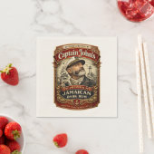 Captain John's Premium Jamaikanischer Rum Trink Se Serviette (Beispiel)
