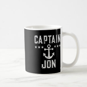 Captain Jon Boating-Geschenk für Bootsliebhaber Kaffeetasse