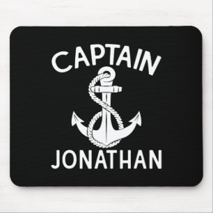 Captain Jonathan Boat Anchor Yacht Bootschiff Mousepad