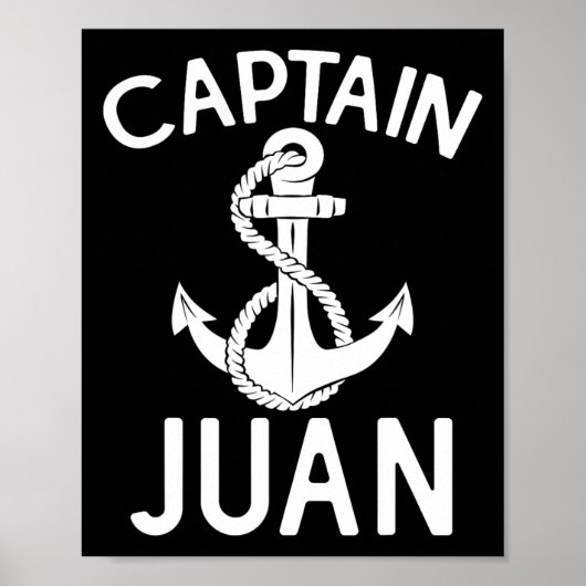 Captain Juan Ship Boat Bootschiff Anker Poster (Vorne)