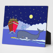 Captain Kayak Gerettet von Whale Fotoplatte (Seite)
