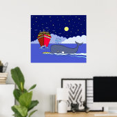 Captain Kayak Gerettet von Whale Poster (Heimbüro)