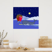 Captain Kayak Gerettet von Whale Poster (Küche)