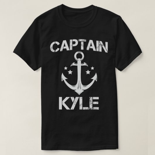 CAPTAIN KYLE Funny Birthday Personalisiert Name Bo T-Shirt (Design vorne)