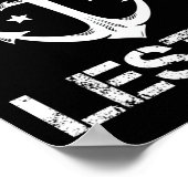 Captain Lester Funny Birthday Personalisiert Name  Poster (Ecke)